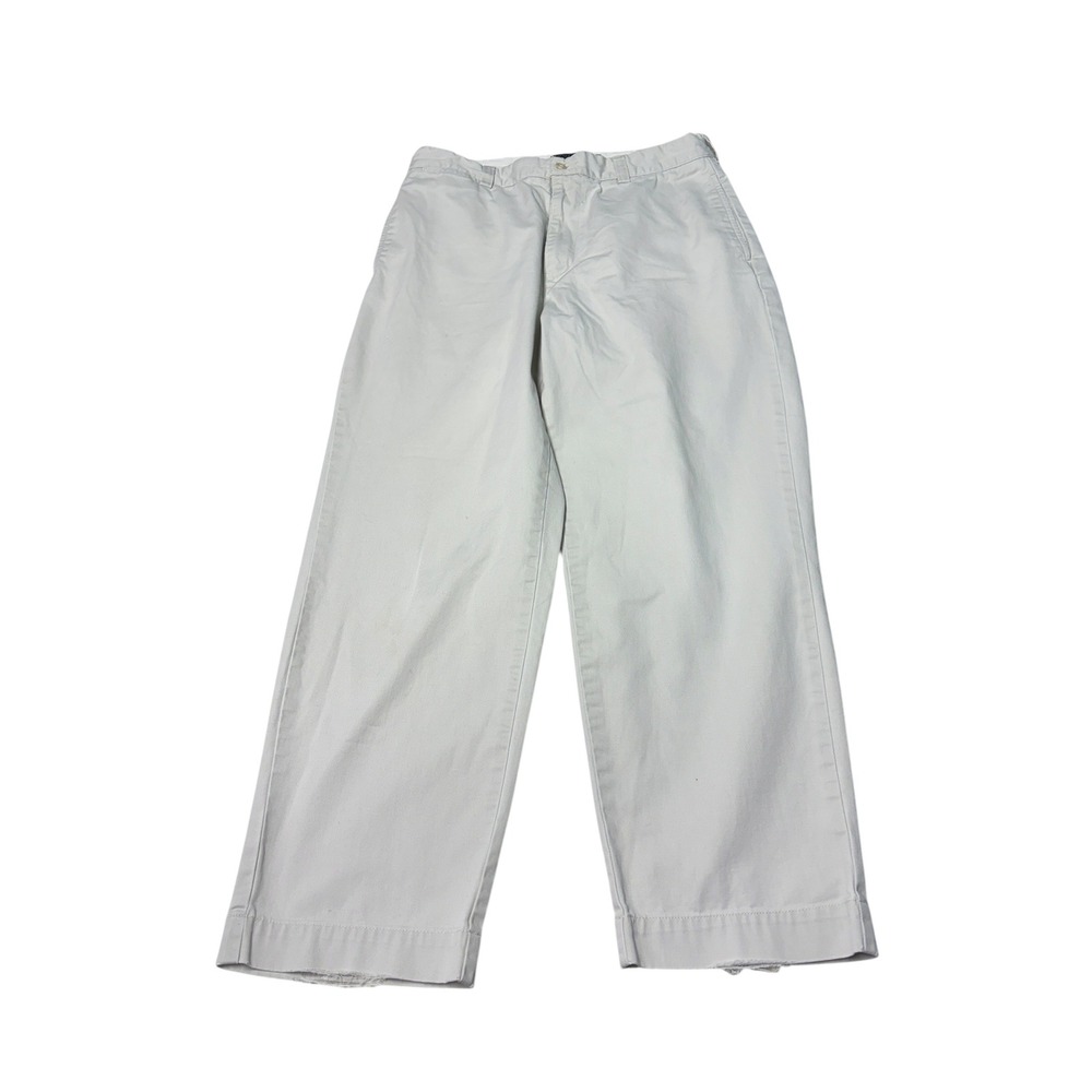 Polo Ralph Lauren Philip Pant Mens 34x27 Gray Cotton Classic Chino Straight Leg
